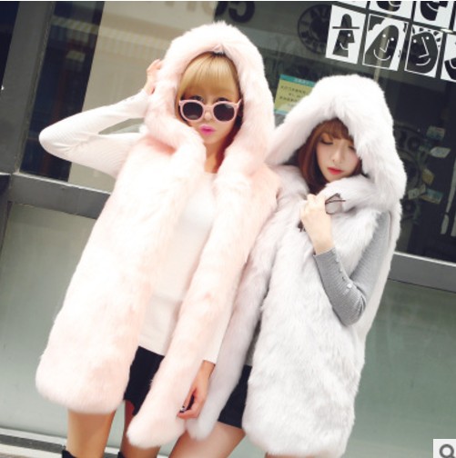 2019 Vetement Winter Women' Faux Fur Coat Femme Plus Size Hooded Faux Fur Vest Covered Button Coat Furry Preppy Overcoat AW154, White
2019 Vetement Winter Women' Faux Fur Coat Femme Plus Size Hooded Faux Fur Vest Covered Button Coat Furry Preppy Overcoat AW154, White