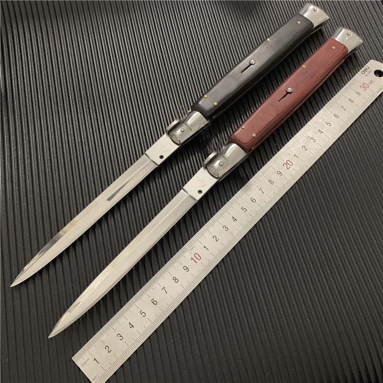 OEM Mafia Stiletto 13 inch Red/Black Wood Handle Single Action Pocket knife Auto Knife Hunting Camping AB Xmas gift knives Italy knife
OEM Mafia Stiletto 13 inch Red/Black Wood Handle Single Action Pocket knife Auto Knife Hunting Camping AB Xmas gift knives Italy knife