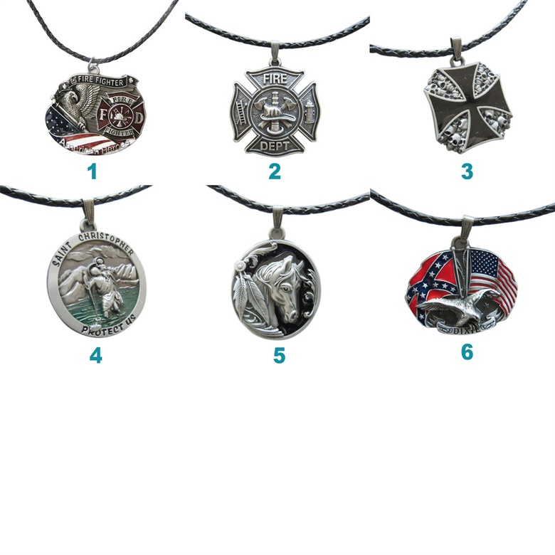 New Western Metal Charm Pendant Leather Necklace Mix Styles Choice Stock in US Each Necklace is Unique Choose Your Favorite Buckle Design, Silver
New Western Metal Charm Pendant Leather Necklace Mix Styles Choice Stock in US Each Necklace is Unique Choose Your Favorite Buckle Design, Silver