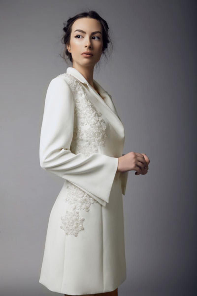 2019 Chic Mother Of The Bride Dresses Beaded Long Sleeve Long Jacket Custom Made Wedding Guest Dress Plus Size Mother Gowns