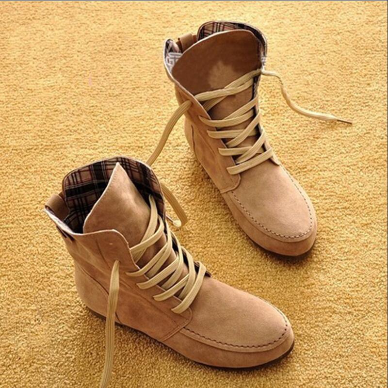 Shoes Woman Ankle Boots Nubuck Leather Women's Boots Round toe lace up with/without fur Boots, Brown
Shoes Woman Ankle Boots Nubuck Leather Women's Boots Round toe lace up with/without fur Boots, Brown