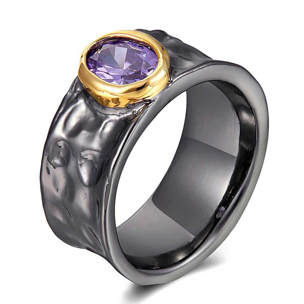 Circle Vintage Black Finger Ring Women's Jewelry Purple Crsytal Female Accessories Copper Rings Jewellery
Circle Vintage Black Finger Ring Women's Jewelry Purple Crsytal Female Accessories Copper Rings Jewellery
