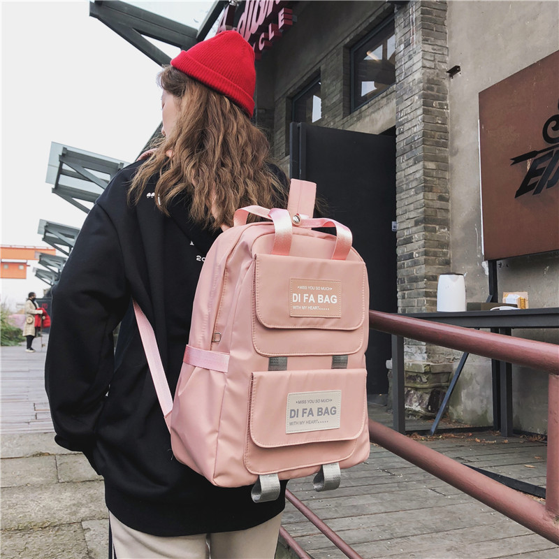 DCIMOR New Large Capacity Backpacks Waterproof nylon Ring portable backpack School bag for Teenage Girls Mochila Female Daypack