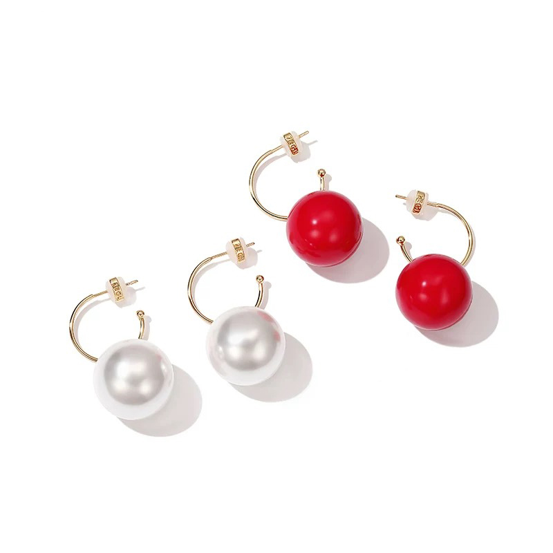 Fashion- spring and summer new listing marine series pearl short earrings female ladies temperament suitable for banquet
