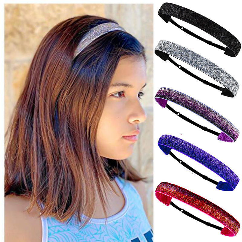 Stretch Headbands with Glitter Fabric for Girls and Women - Thin No Slip Headwrap - Cute Party Favors
Stretch Headbands with Glitter Fabric for Girls and Women - Thin No Slip Headwrap - Cute Party Favors