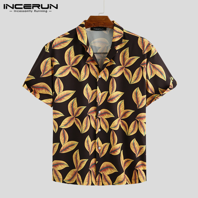 INCERUN 2020 Hawaiian Shirt Men Casual Printed Vacation Beach Camisas Hombre Short Sleeve Summer Fashion Lapel Streetwear Blouse, Black shirt
INCERUN 2020 Hawaiian Shirt Men Casual Printed Vacation Beach Camisas Hombre Short Sleeve Summer Fashion Lapel Streetwear Blouse, Black shirt