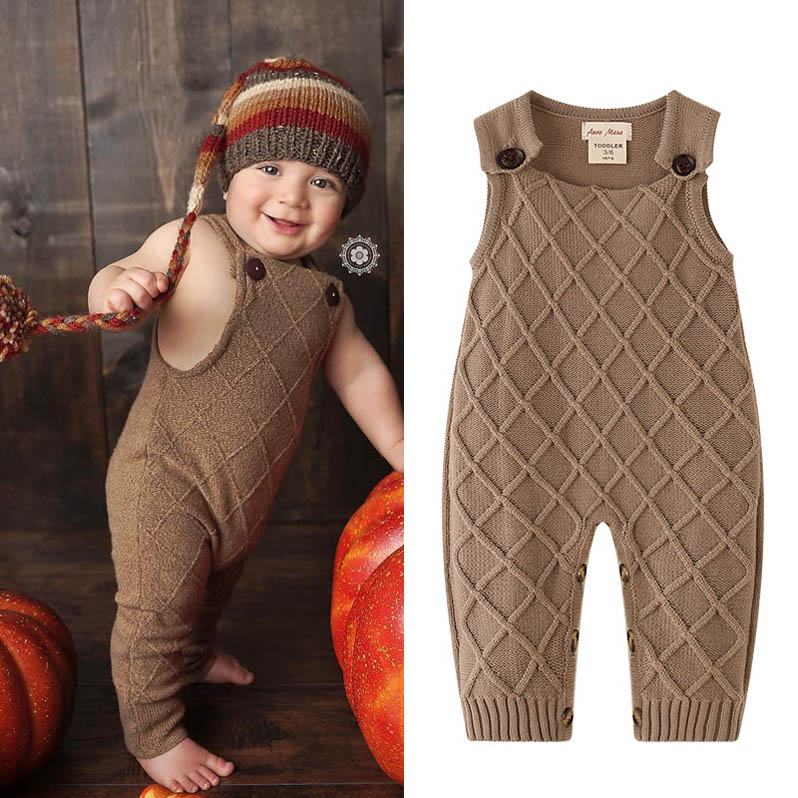 Ins Knitting baby suspender trousers baby romper newborn rompers Infant Jumpsuit Newborn One Piece Clothing baby boy clothes retail B848, Brown
Ins Knitting baby suspender trousers baby romper newborn rompers Infant Jumpsuit Newborn One Piece Clothing baby boy clothes retail B848, Brown