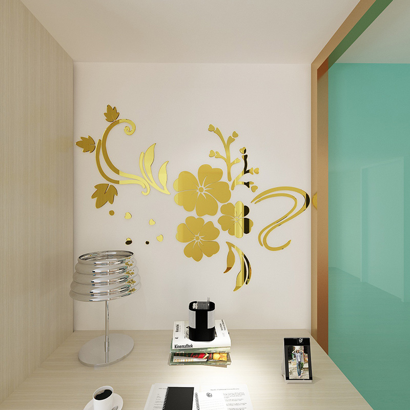 DIY Self Adhesive Flower Pattern 3D Acrylic Mirror Style Wall Stickers Removable Decal Vinyl Art Wall Sticker Bedroom Home Decor
DIY Self Adhesive Flower Pattern 3D Acrylic Mirror Style Wall Stickers Removable Decal Vinyl Art Wall Sticker Bedroom Home Decor