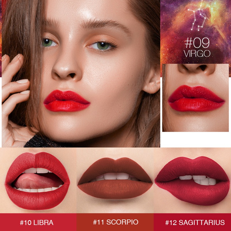 Velvet 12 Constellation Lipstick professional Lips Makeup Long-lasting Waterproof Lipstick Beauty Lip Makeup New Hot, 08
Velvet 12 Constellation Lipstick professional Lips Makeup Long-lasting Waterproof Lipstick Beauty Lip Makeup New Hot, 08