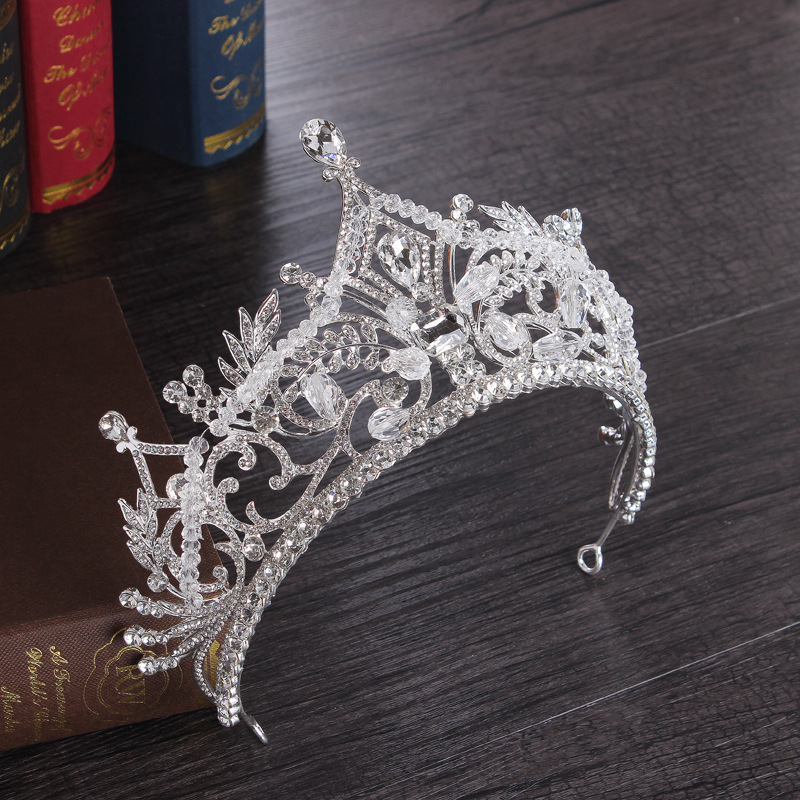 Luxury Bridal Crowns Full Circle Tiaras Pageant Rhinestones Royal King Queen Princess Crowns Wedding Bridal Brides Crown Party HeadPieces