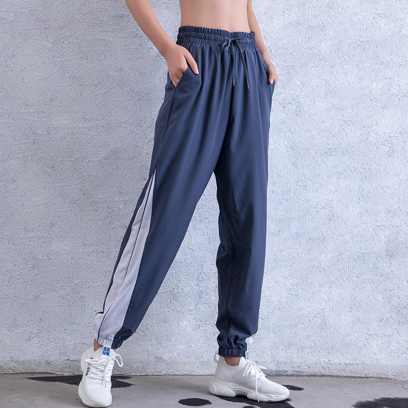 New Fitness Trousers Women' Loose Breathable Casual Harem Pants Contrasting Color Stitching Quick Dry Gymnastic Pants, Black
New Fitness Trousers Women' Loose Breathable Casual Harem Pants Contrasting Color Stitching Quick Dry Gymnastic Pants, Black