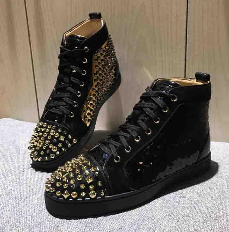 Elegant Red Bottoms Sneakers Shoes for Men Casual Women Luxury Mens Black And Gold Beads Shoes Outdoors Designer Flats With Box,Dust Bag
Elegant Red Bottoms Sneakers Shoes for Men Casual Women Luxury Mens Black And Gold Beads Shoes Outdoors Designer Flats With Box,Dust Bag