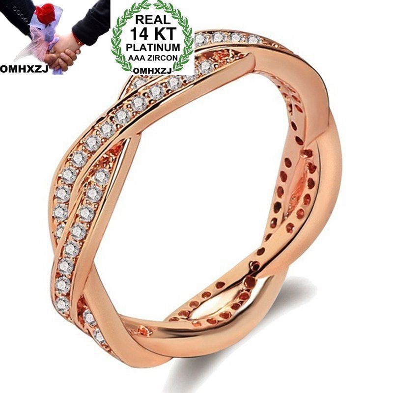 OMHXZJ Wholesale European Fashion Woman Man Party Wedding Gift White Zircon 14KT Rose Gold White Gold Ring RR790
OMHXZJ Wholesale European Fashion Woman Man Party Wedding Gift White Zircon 14KT Rose Gold White Gold Ring RR790