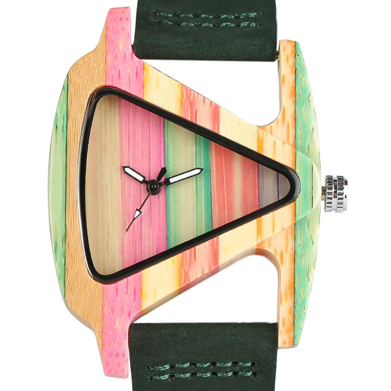 Creative Women Wood Watches Unique Colorful Wooden Triangle Hollow Quartz Wristwatch Ladies Elegant Fashion Genuine Leather Hour, Slivery;brown
Creative Women Wood Watches Unique Colorful Wooden Triangle Hollow Quartz Wristwatch Ladies Elegant Fashion Genuine Leather Hour, Slivery;brown