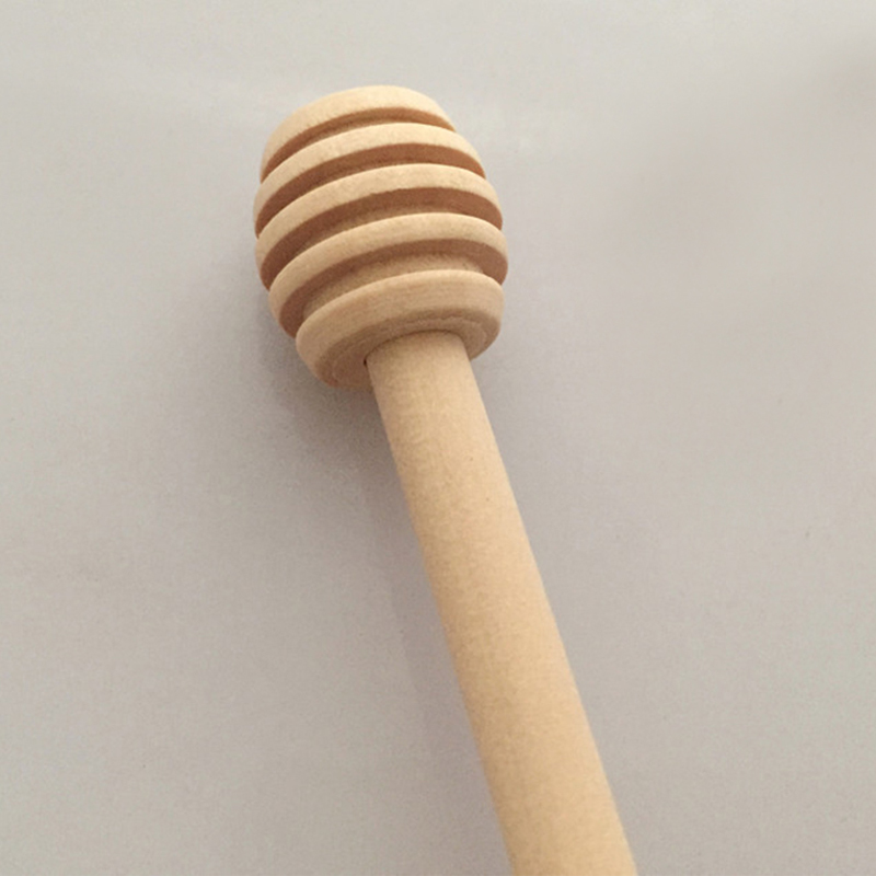 Honey Stir Bar Mixing Handle Jar Spoon Practical 1Pc Wood Dipper Long Sticks Supplies Honeys Kitchen Tools Mini Wooden Stick BH0172