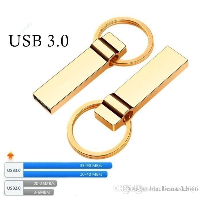100 Real Capacity Gold 128GB 30 USB Flash Drive Memory Stick Pen Drive