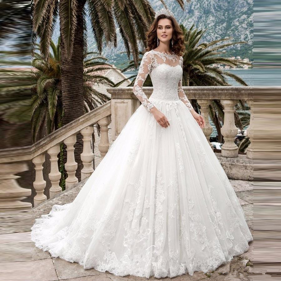 2019 New See Through Scoop A-line Long Sleeves Wedding Dress Lace Applique Wedding Dress 2020 Bridal Gowns vestido de casamento, Khaki
2019 New See Through Scoop A-line Long Sleeves Wedding Dress Lace Applique Wedding Dress 2020 Bridal Gowns vestido de casamento, Khaki