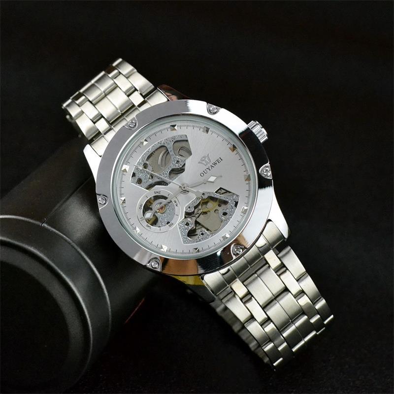 Fully automatic mechanical watches, steel belt tourbillon hollow through the bottom waterproof men's watch wholesale 2021 new arrival, Black
Fully automatic mechanical watches, steel belt tourbillon hollow through the bottom waterproof men's watch wholesale 2021 new arrival, Black
