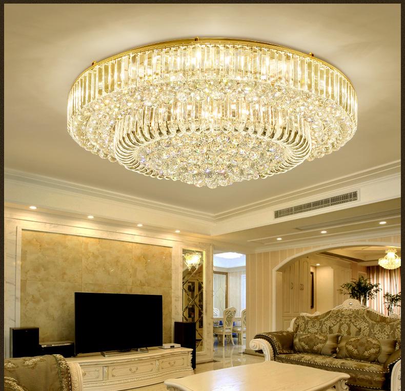 LED Modern Crystal Ceiling Lights Fixture D75cmxH30cm