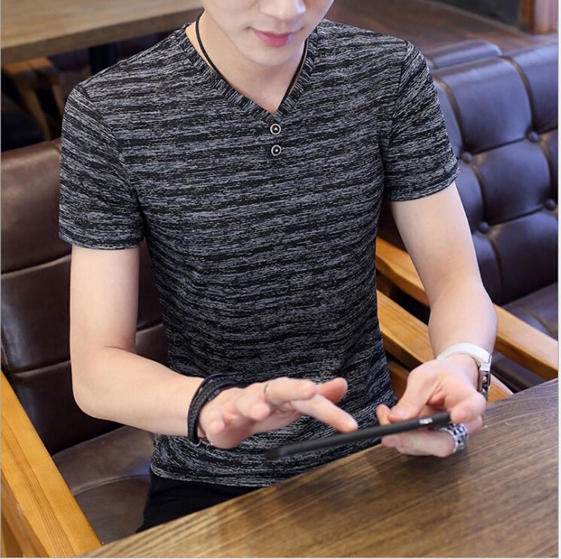 Men Casual Summer Short-Sleeved T-Shirt Regular Striped Hollowed Out Shirt Tops Casual Sports Commuter Button Shirt
Men Casual Summer Short-Sleeved T-Shirt Regular Striped Hollowed Out Shirt Tops Casual Sports Commuter Button Shirt