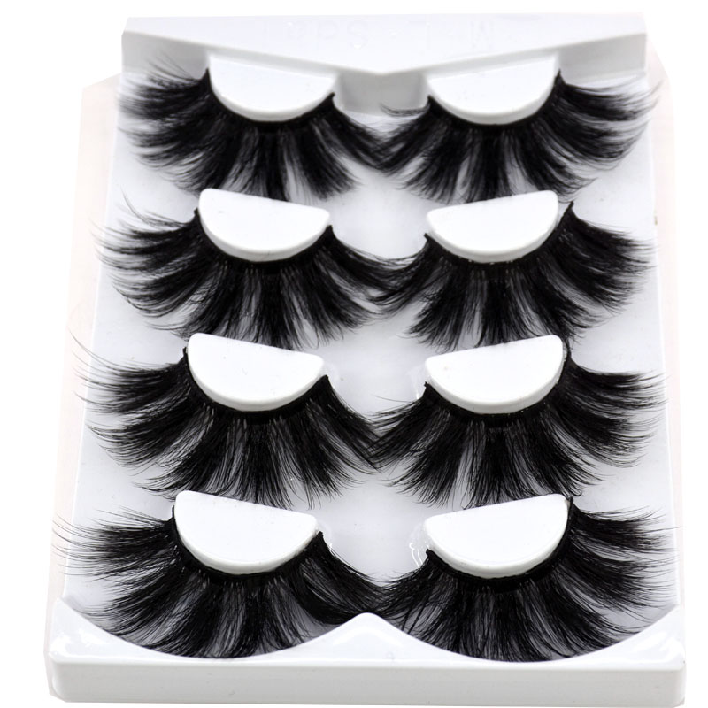 2020 New 4 pairs 25 mm mink eyelashes 3d eyelashes natural false thick eye makeup eyelash extension supplies 
2020 New 4 pairs 25 mm mink eyelashes 3d eyelashes natural false thick eye makeup eyelash extension supplies