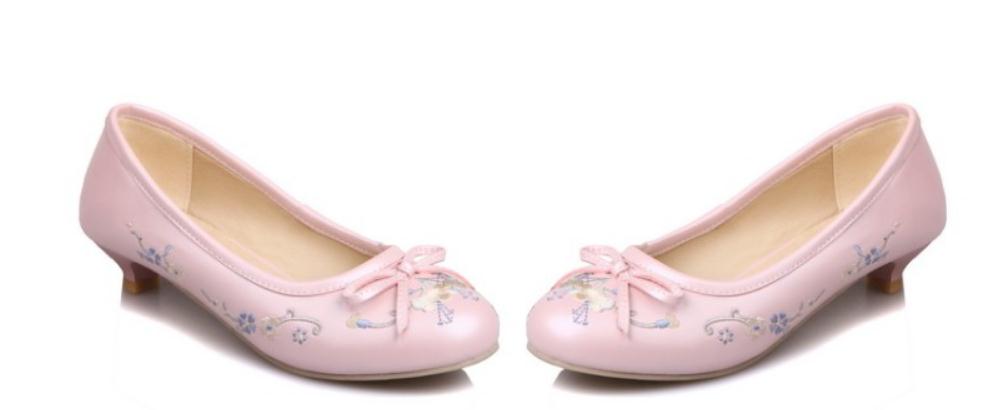 2019 Women's shoes in Spring and Autumn with New style Low heel round head bowknot@7035, Black
2019 Women's shoes in Spring and Autumn with New style Low heel round head bowknot@7035, Black