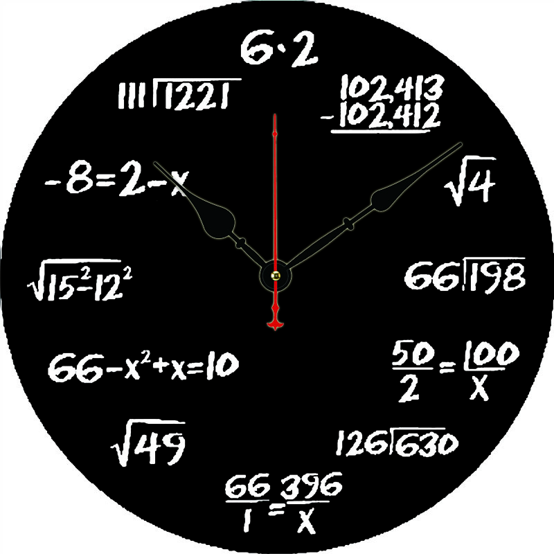 Maths Equation Novelty Modern Design Quartz Silent Mechanism Wood Math Clock for School Classroom Teacher Office Wall Decor
Maths Equation Novelty Modern Design Quartz Silent Mechanism Wood Math Clock for School Classroom Teacher Office Wall Decor
