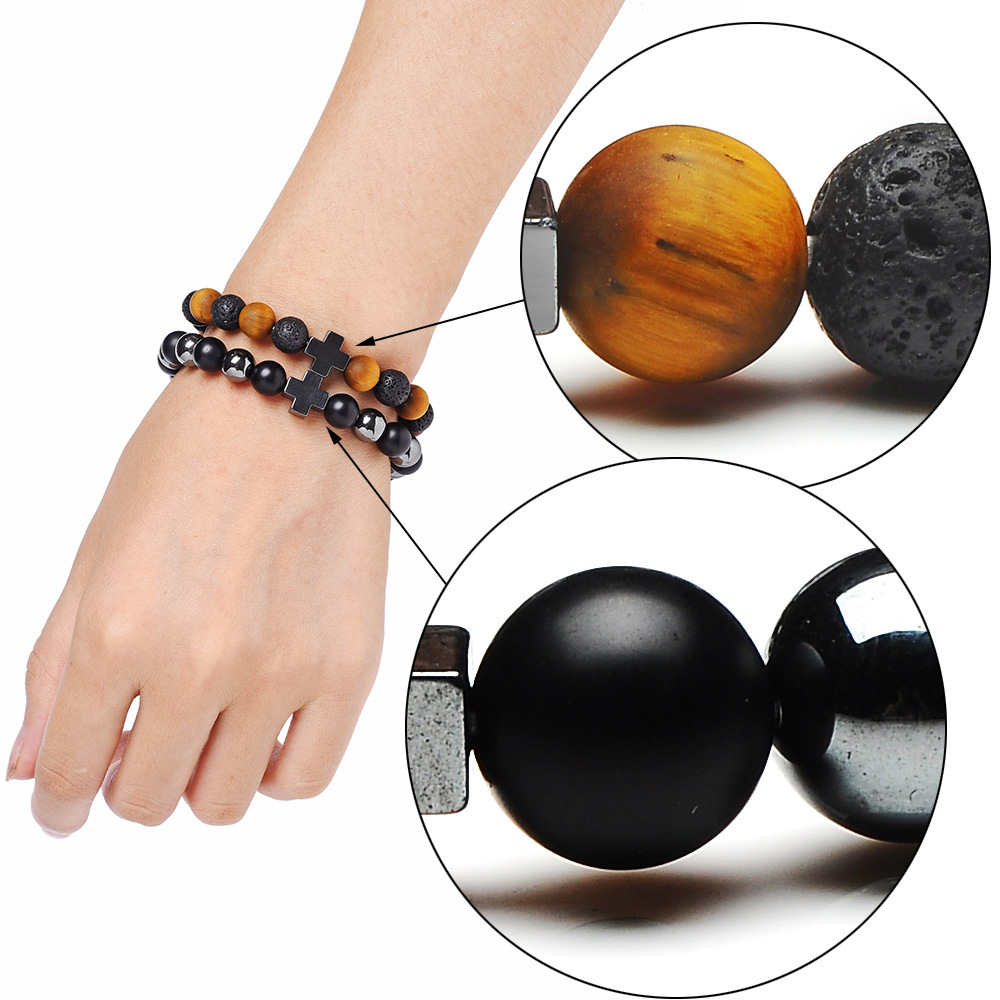 Cross bracelet men's temperament simple mature charm 2019 new products