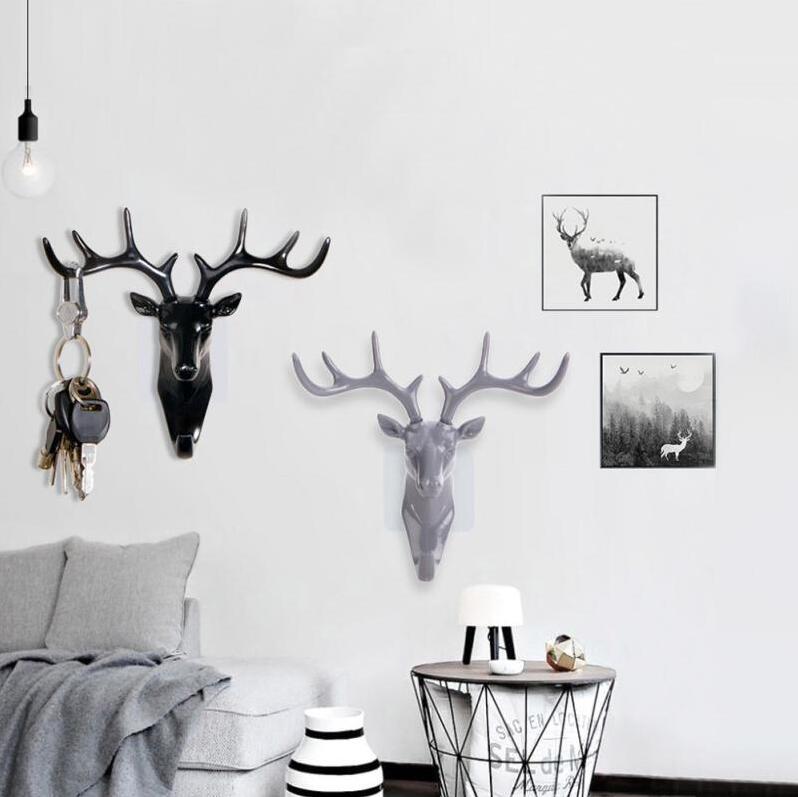 American Deer Head Hook Wall Decoration Key Holder Belt Coat Bag Hanger Adhesive Wall Hook For Hanging Door Antler hooks 3 Colors
American Deer Head Hook Wall Decoration Key Holder Belt Coat Bag Hanger Adhesive Wall Hook For Hanging Door Antler hooks 3 Colors