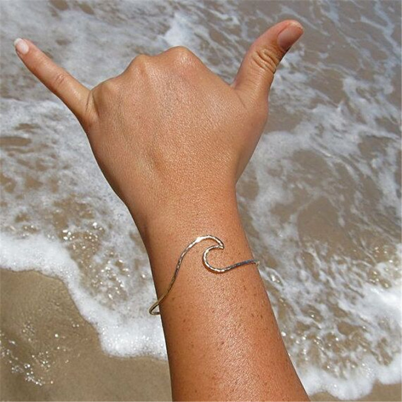 Ocean wave bracelet Wave bangle Wire wrap gold or silver sea wave island surfer jewelry Bracelet for women men Boho beach, Black
Ocean wave bracelet Wave bangle Wire wrap gold or silver sea wave island surfer jewelry Bracelet for women men Boho beach, Black