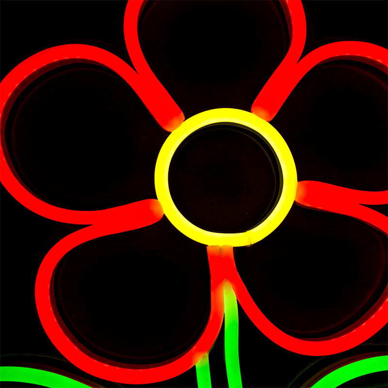 Lovely Flower Sign Bar KTV Home Bedroom wall decoration handmade neon light 12 V Super Bright
