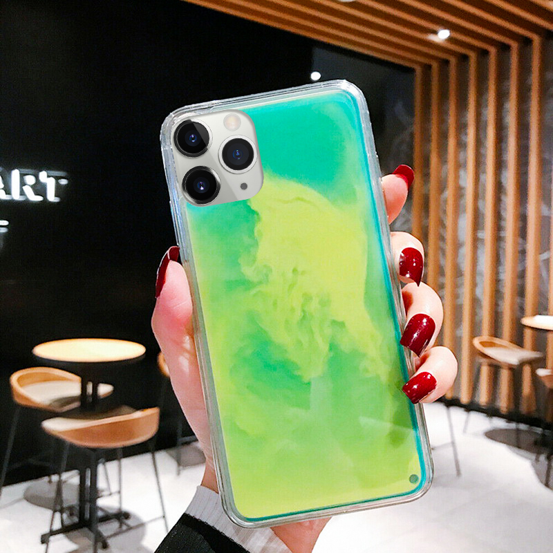 Hot Luminous Neon Sand Cover For iphone 11 pro max x xs xr 6 7 8 Samsung S8 9 10 Plus Note 10 8 9 Glow In The Dark Liquid Glitter Quicksand, Green
Hot Luminous Neon Sand Cover For iphone 11 pro max x xs xr 6 7 8 Samsung S8 9 10 Plus Note 10 8 9 Glow In The Dark Liquid Glitter Quicksand, Green