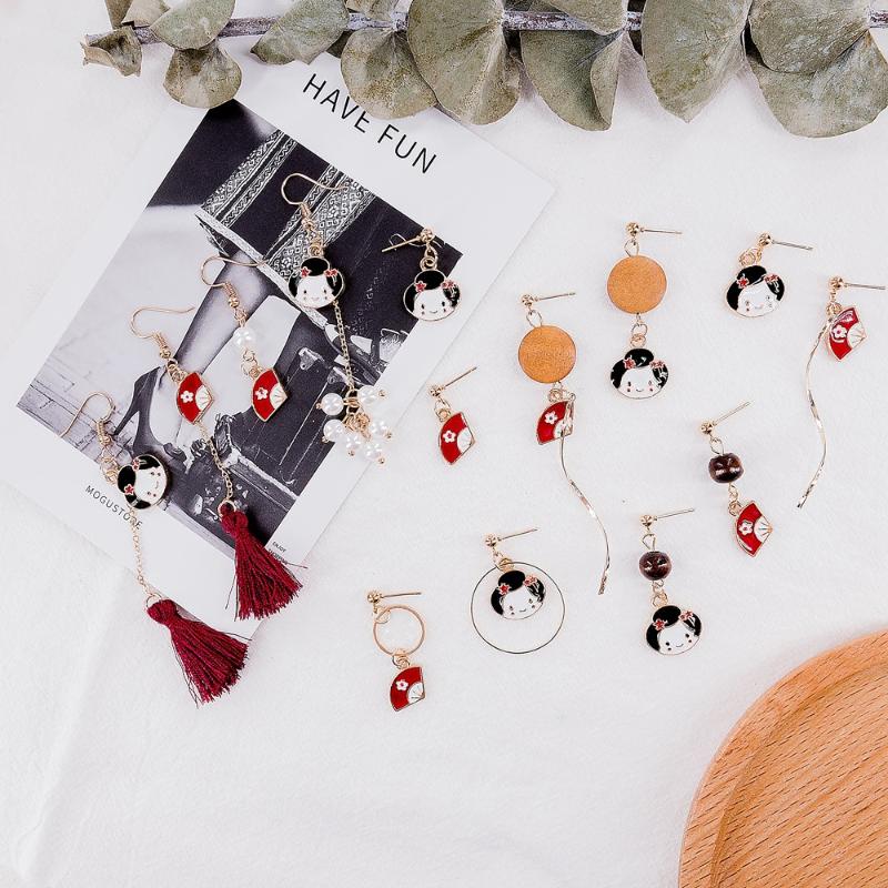 Dangle & Chandelier Japanese-style Fashion Style Ethnic-Style Cool Earrings Women's Tassels Kimono Spiral Modeling Simple Versatile Ear Stud
Dangle & Chandelier Japanese-style Fashion Style Ethnic-Style Cool Earrings Women's Tassels Kimono Spiral Modeling Simple Versatile Ear Stud