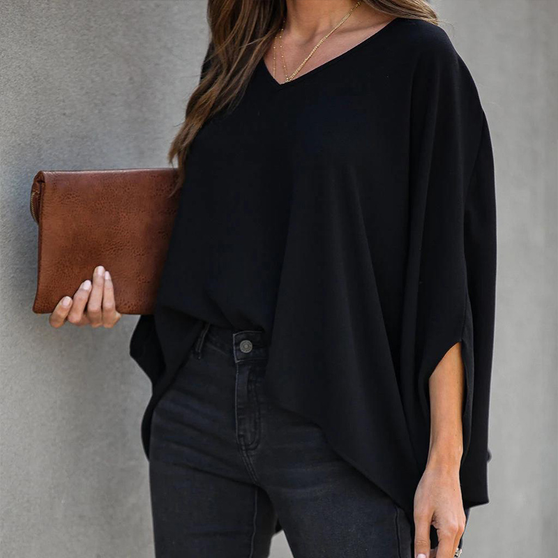 Office Lady Irregular Hem Women' Blouse Solid V-neck Batwing Sleeve Fashion Tops Female 2020 Spring Summer Casual Blouses Woman, Pink
Office Lady Irregular Hem Women' Blouse Solid V-neck Batwing Sleeve Fashion Tops Female 2020 Spring Summer Casual Blouses Woman, Pink
