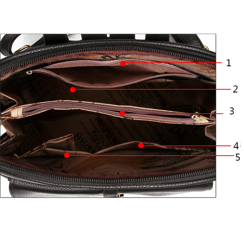 2025 new HBP high quality Soft leather Women Backpacks Large Capacity School Bags For Girl ShoulderBag Lady Bag Travel Backpack Black