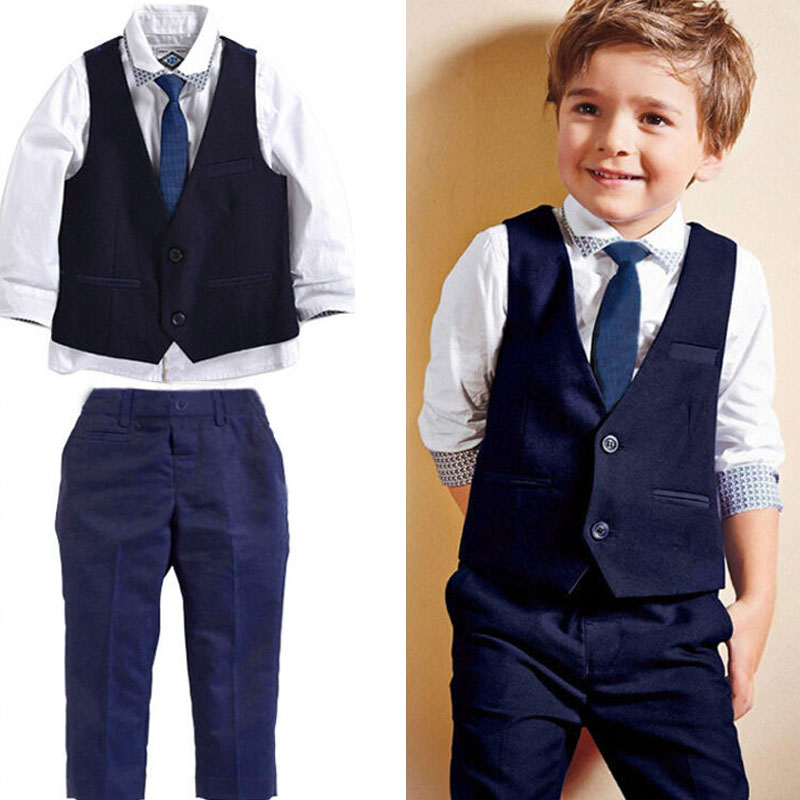 Gentleman Kids Toddler Infant Baby Boys Formal Suit Tops Shirt Waistcoat Tie Pants 4PCS Set Clothes, Multi-color
Gentleman Kids Toddler Infant Baby Boys Formal Suit Tops Shirt Waistcoat Tie Pants 4PCS Set Clothes, Multi-color