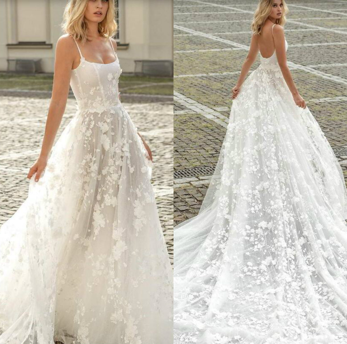2020 Bohemian Wedding Dresses Lace Appliqued Sweep Train Spaghetti Sleeveless Boho Wedding Dress Custom Made Beach Robes De Mariée, Hunter
2020 Bohemian Wedding Dresses Lace Appliqued Sweep Train Spaghetti Sleeveless Boho Wedding Dress Custom Made Beach Robes De Mariée, Hunter