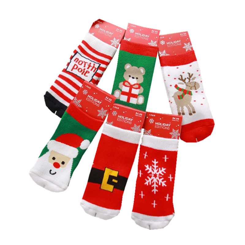 Christmas 6pcs Cute Bear Socks for Baby Boys Girls Anti Slip Cotton Winter Christmas Socks Gift Hosiery Snowflake Deer Printed Socks
Christmas 6pcs Cute Bear Socks for Baby Boys Girls Anti Slip Cotton Winter Christmas Socks Gift Hosiery Snowflake Deer Printed Socks