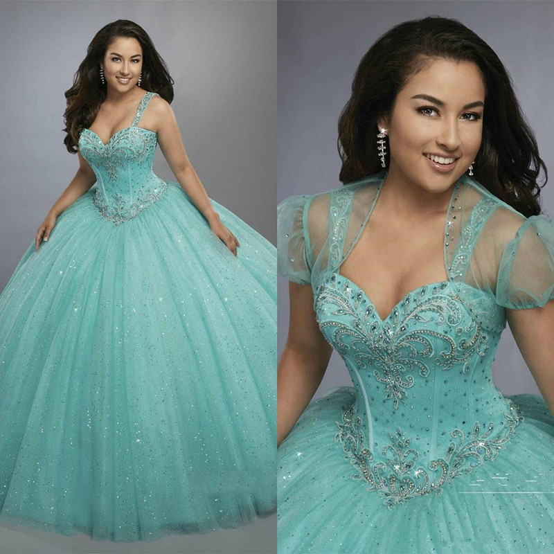 Mint Tulle Quinceanera Dresses with Bolero and Sweetheart Neckline 2020 Cheap vestidos de anos Princess Aqua Prom Dresses Tulle Custom Made, Light sky blue
Mint Tulle Quinceanera Dresses with Bolero and Sweetheart Neckline 2020 Cheap vestidos de anos Princess Aqua Prom Dresses Tulle Custom Made, Light sky blue