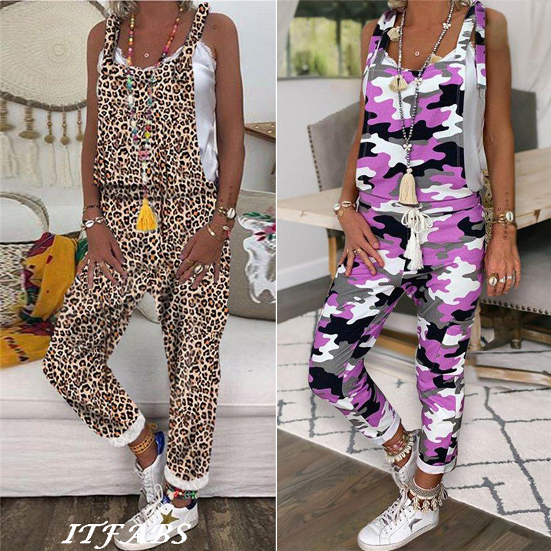Women's Casual Loose Jumpsuit Fashion Leopard Dungarees Playsuit Trousers Overalls, Black;white
Women's Casual Loose Jumpsuit Fashion Leopard Dungarees Playsuit Trousers Overalls, Black;white