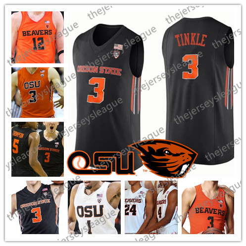 Oregon State Beavers Custom Any Name Number Stitched Black Orange White #3 Tres Tinkle 20 Gary Stephen Thompson NCAA Basketball Jersey
Oregon State Beavers Custom Any Name Number Stitched Black Orange White #3 Tres Tinkle 20 Gary Stephen Thompson NCAA Basketball Jersey