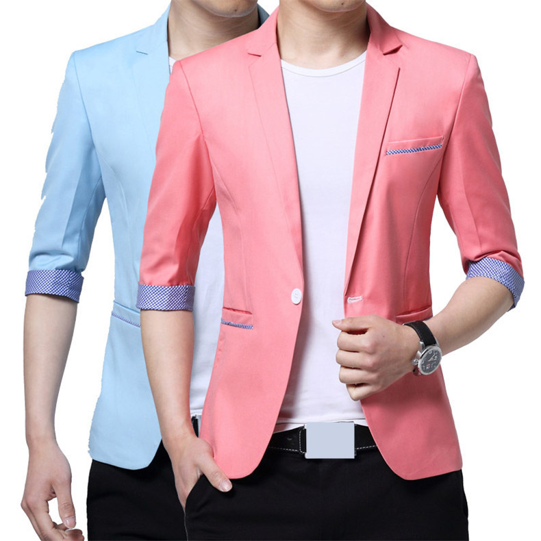MRMT 2019 Brand Summer Men's Suit Seven-quarter Sleeve Small Suit Thin Overcoat for Male Outer Wear Clothing Garment