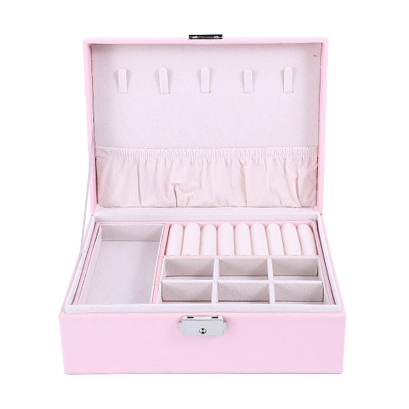 Jewelry Box Travel Portable Home 2 Layers Display Tray Storage Organizer Safety Lock PU Leather Durable Necklace Ring Exquisite
Jewelry Box Travel Portable Home 2 Layers Display Tray Storage Organizer Safety Lock PU Leather Durable Necklace Ring Exquisite