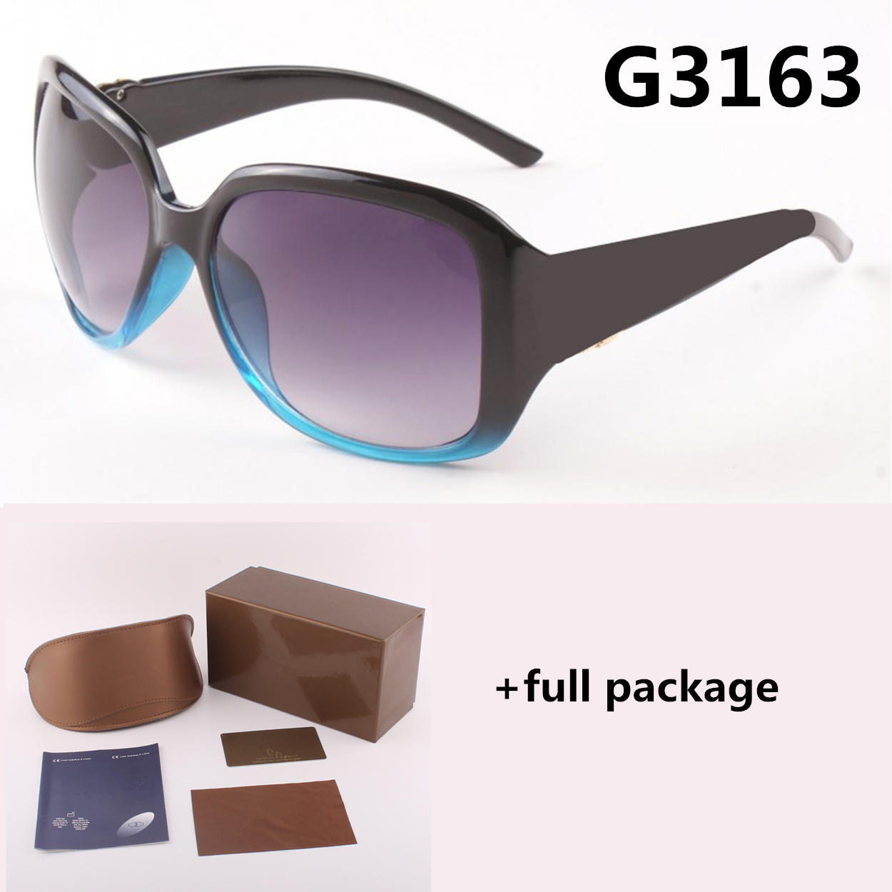 New 3163 fashion sunglasses trend designer glasses UV400 UV protection eyeglasses 4 colors free shipping with case and box
New 3163 fashion sunglasses trend designer glasses UV400 UV protection eyeglasses 4 colors free shipping with case and box
