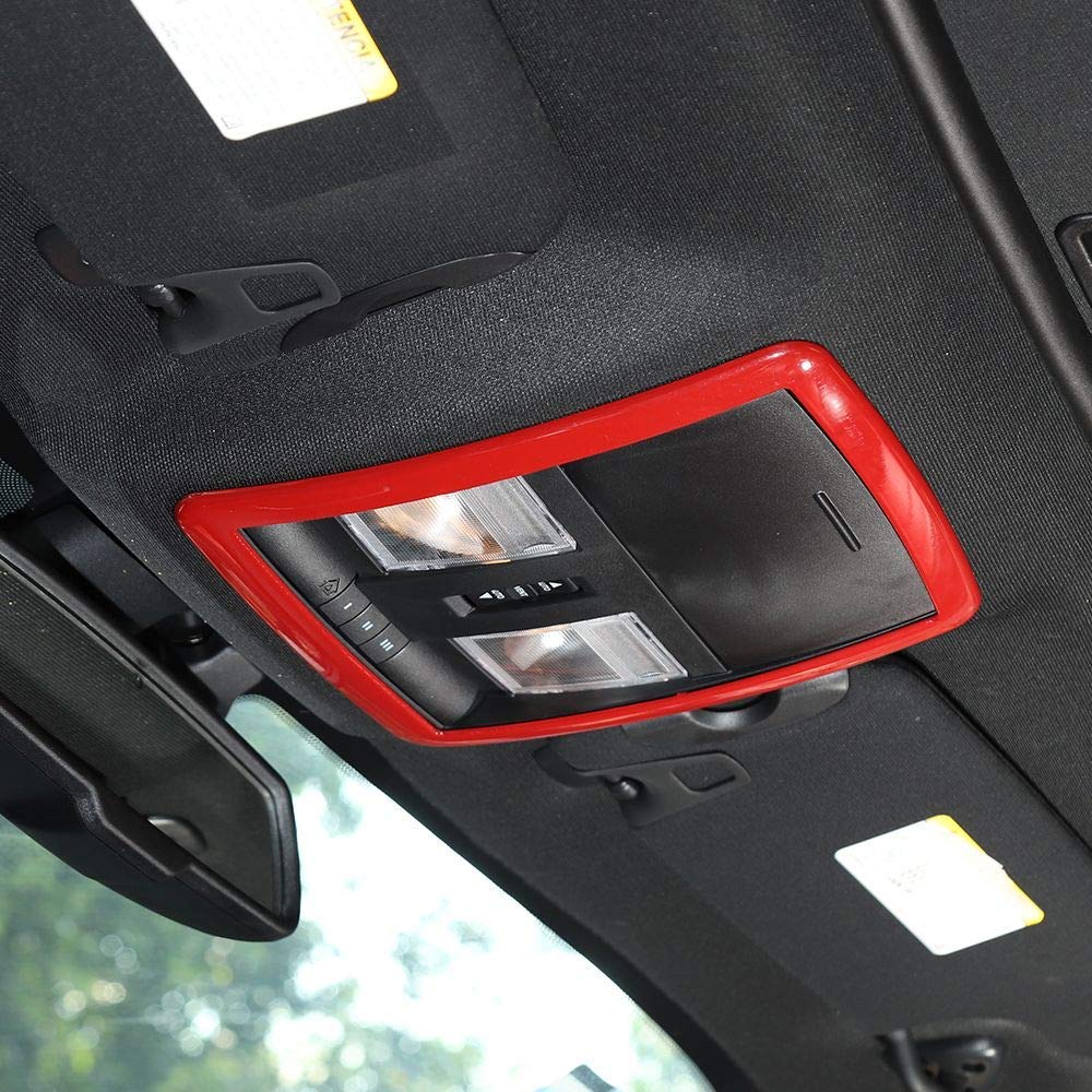Car Styling ABS Reading Light Decoration Trim Accessories for Dodge Challenger 2010 UP Car Interior Accessories
