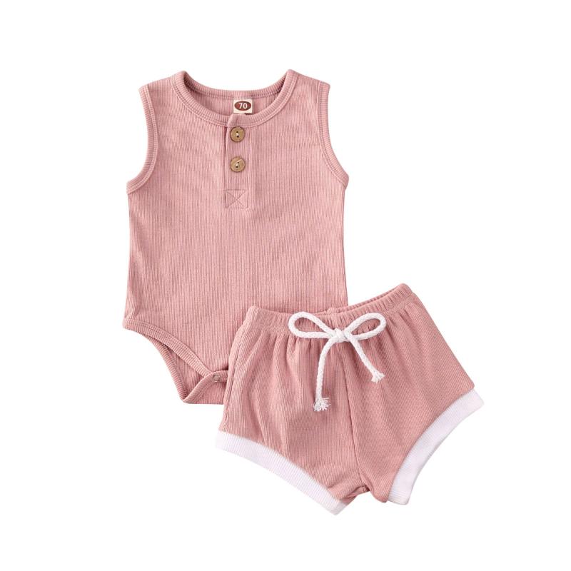 Summer Casual Kid Infant Baby Girls Boys Clothes Sets Solid Sleeveless Button Romper Tops+Shorts 2pcs Knitted Casual Clothes, Green
Summer Casual Kid Infant Baby Girls Boys Clothes Sets Solid Sleeveless Button Romper Tops+Shorts 2pcs Knitted Casual Clothes, Green