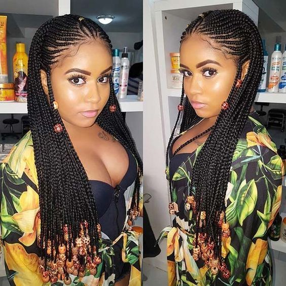 Stock black /brown/blonde Synthetic Braided Lace Front Wigs For Black Women Heat Resistant full Braid Wigs Premium Braided Box Braids Wig