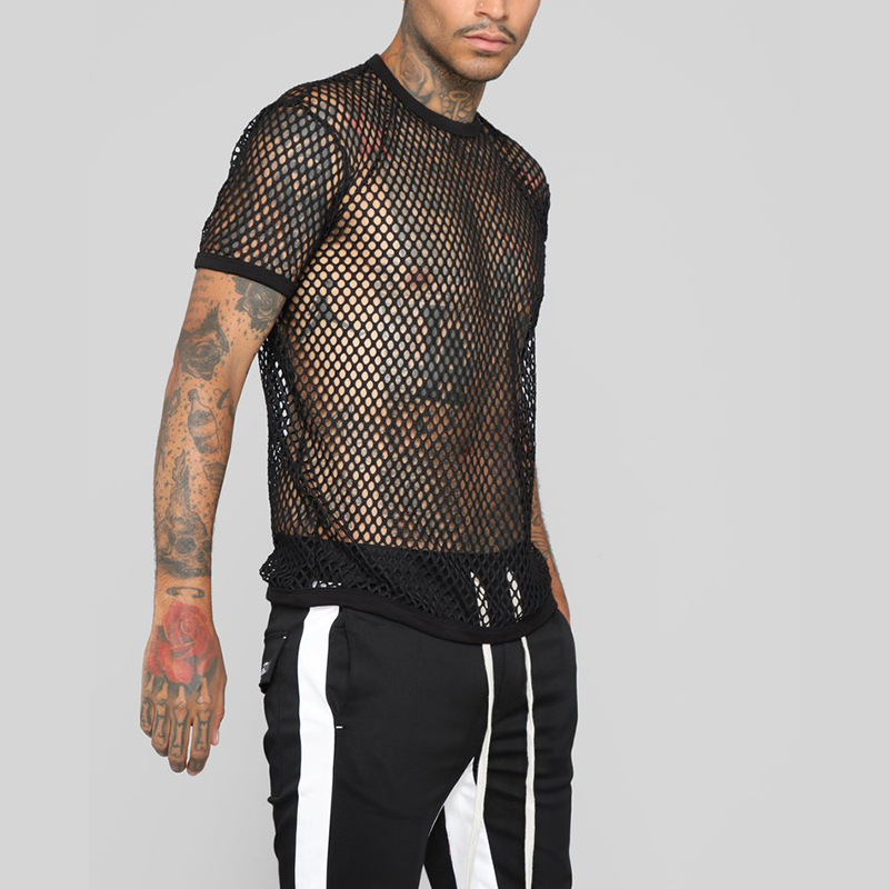 2020 New Men's Sexy Transparent Mesh T-shirts Male Short Sleeve Hollow Out T Shirt Summer Casual Fitness Tee Tops Plus Size, 11#
2020 New Men's Sexy Transparent Mesh T-shirts Male Short Sleeve Hollow Out T Shirt Summer Casual Fitness Tee Tops Plus Size, 11#