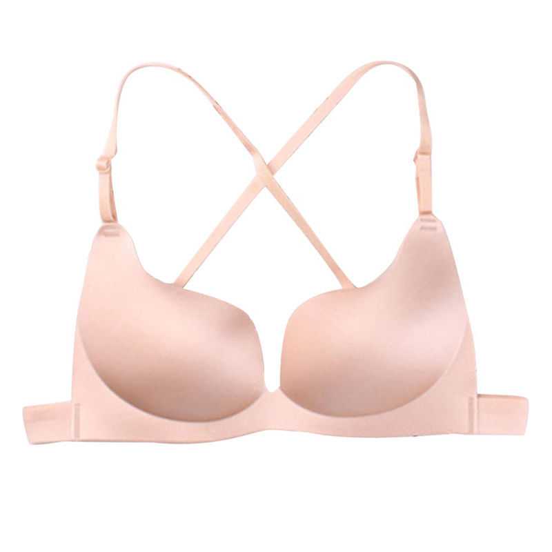 Woman Sexy Deep U Low Cut Push Up Women Lingerie Backless Underwear Sexy Bras Intimates, Nude
Woman Sexy Deep U Low Cut Push Up Women Lingerie Backless Underwear Sexy Bras Intimates, Nude