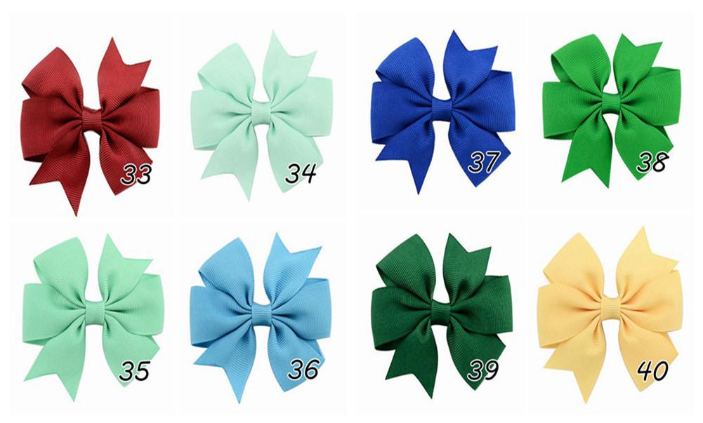 Colorful Bowknot Hair Clips For Girl Kids Ribbon Bow Tie Hairpin Baby Girls Headband Hair Accessories